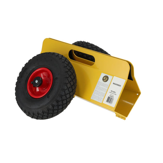 Platenroller 200 kg - 120-220 mm - Transportkarretje - Luchtbanden