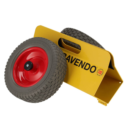 Platenroller 200kg - 120–220mm - Transportkarretje - Luchtbanden