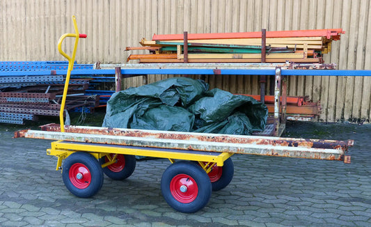 Heavy Duty Transportwagen 1200 kg - Draagvlak 1500x500 mm - Luchtbanden