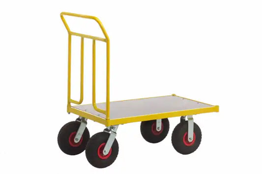 Platformwagen 400 kg - Draagvlak 1000x600 mm - Luchtbanden