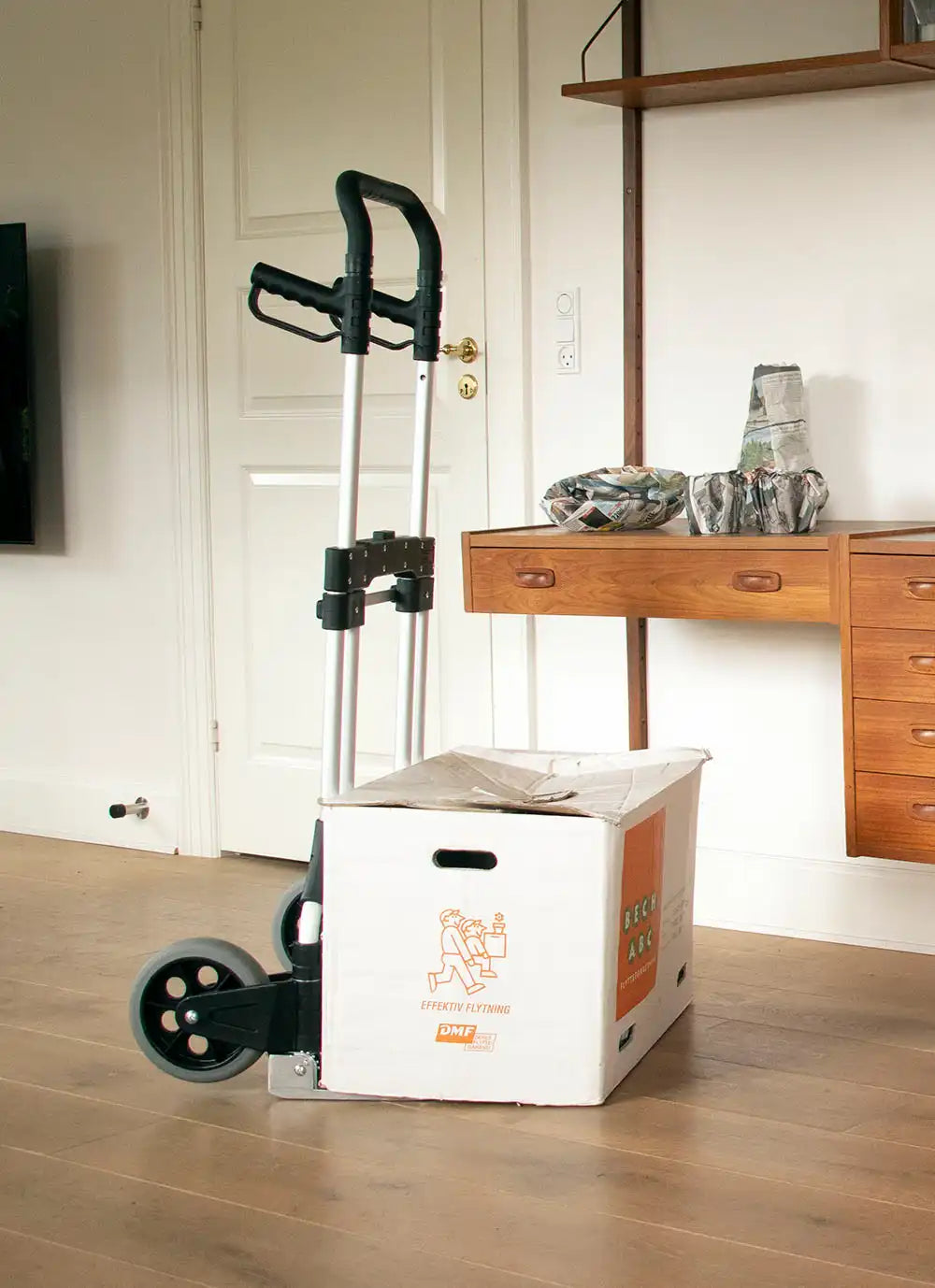 Opvouwbare Aluminium Steekwagen 200 kg - Kunststof Wielen - Draagvlak 590x390 mm