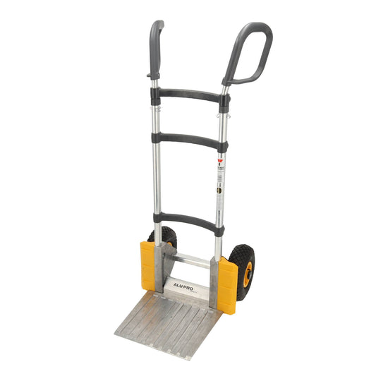 Aluminium steekwagen 200 kg - Verstelbare Handgrepen - Luchtbanden