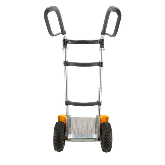 Aluminium steekwagen 200 kg - Verstelbare Handgrepen - Luchtbanden