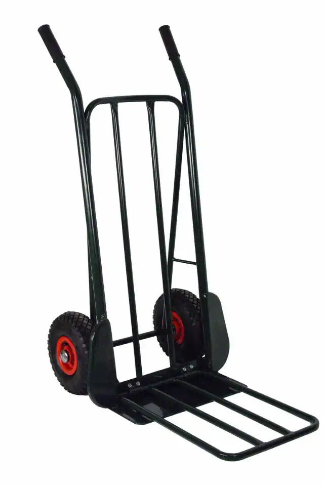 Stalen Steekwagen 250 kg - Uitklapbaar Draagvlak - Luchtbanden