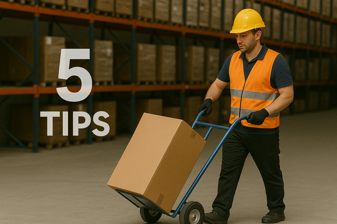 5 tips voor het veilig vervoeren van zware lasten met een steekwagen