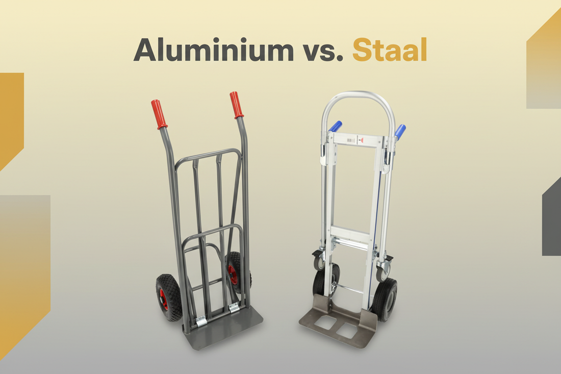 Aluminium of staal steekwagen? De complete materiaalvergelijking