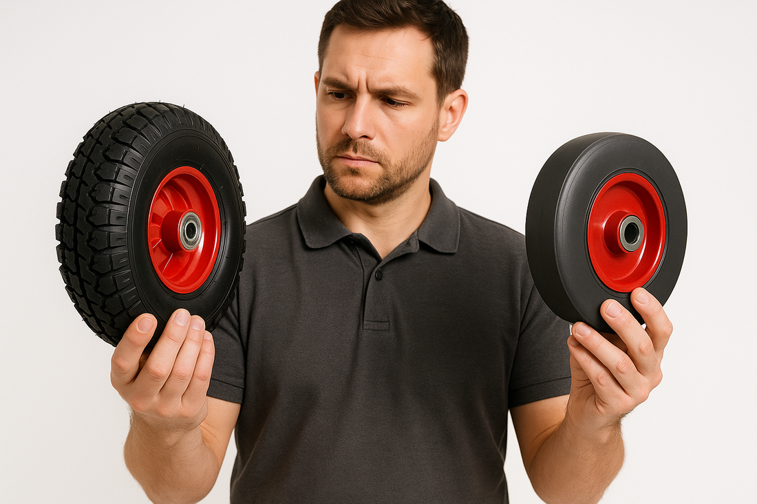 Welke wielen heb ik nodig onder mijn steekwagen?