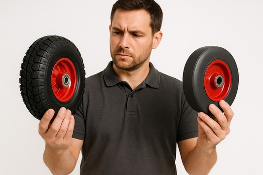 Welke wielen heb ik nodig onder mijn steekwagen?