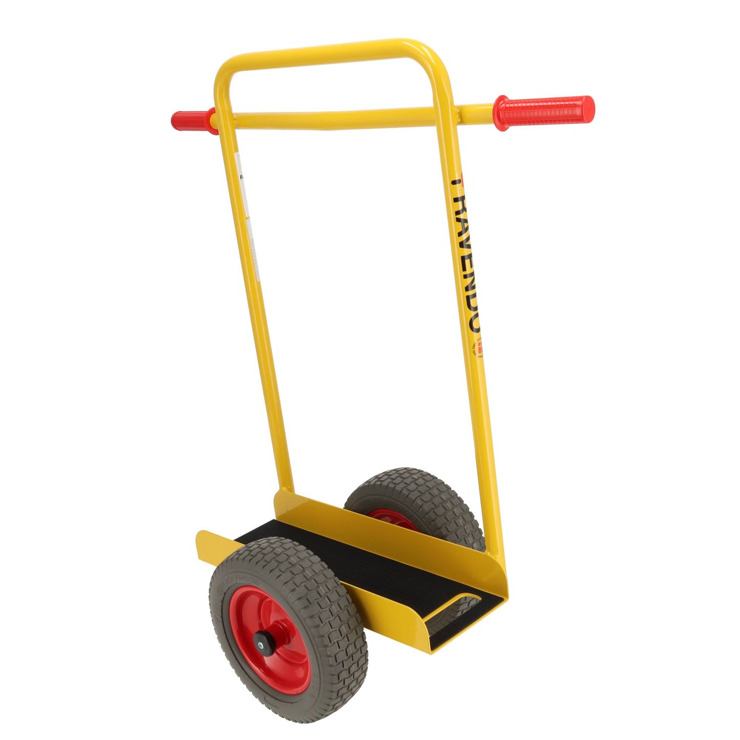 Platenroller 200kg - 370x160mm - Transportkarretje - Luchtbanden