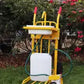Stalen Steekwagen 250kg – Draagbaar Handenwasstation met Trolley, Waterslang & 2x 25L Watertanks