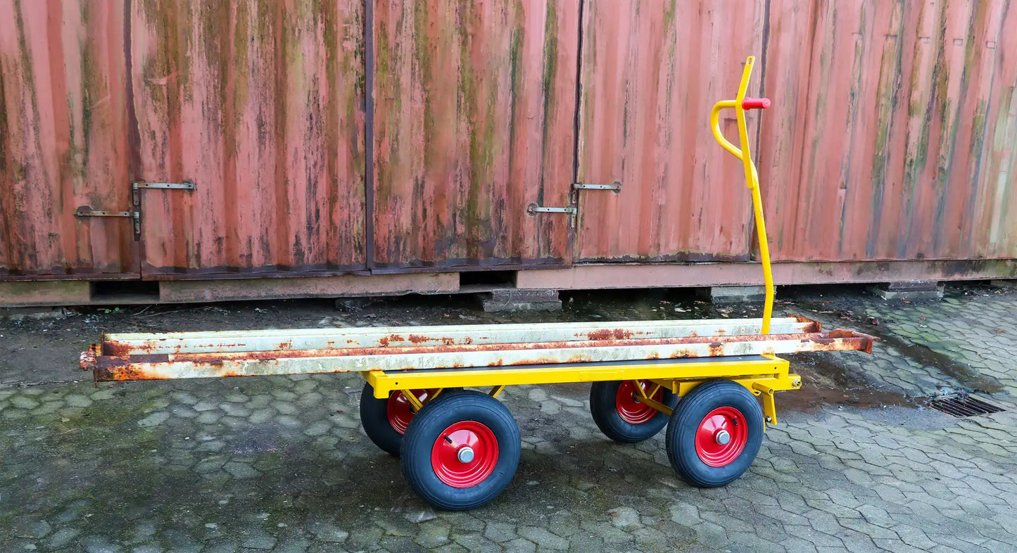 Heavy Duty Transportwagen 1200 kg - Draagvlak 1500x500 mm - Luchtbanden