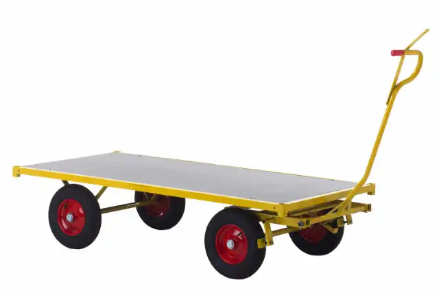 Heavy Duty Transportwagen 1200 kg - Draagvlak 1500x500 mm - Luchtbanden