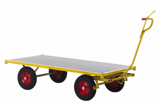 Heavy Duty Transportwagen 1200 kg - Draagvlak 1500x500 mm - Luchtbanden