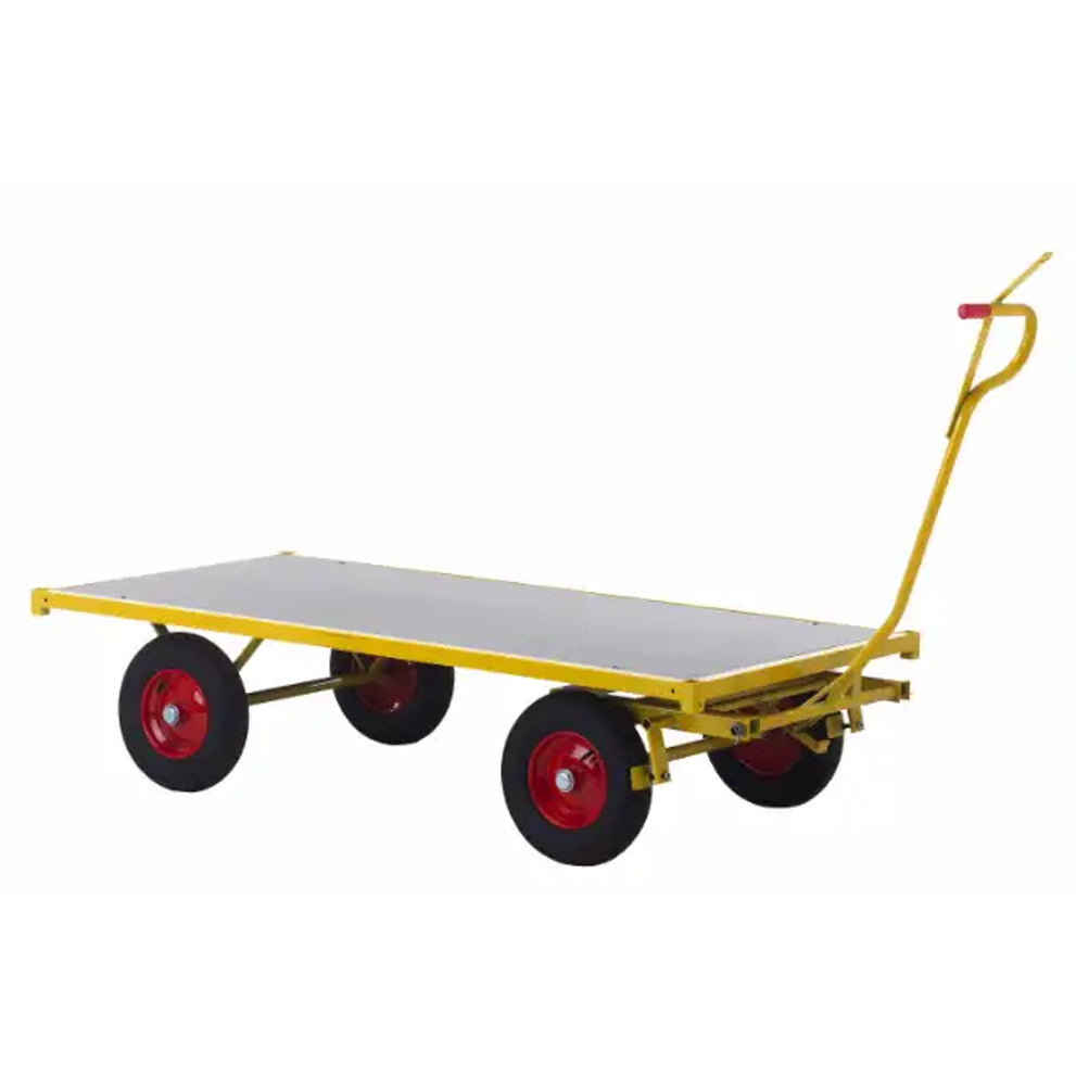 Heavy Duty Transportwagen 1200 kg - Draagvlak 1500x500 mm - Luchtbanden