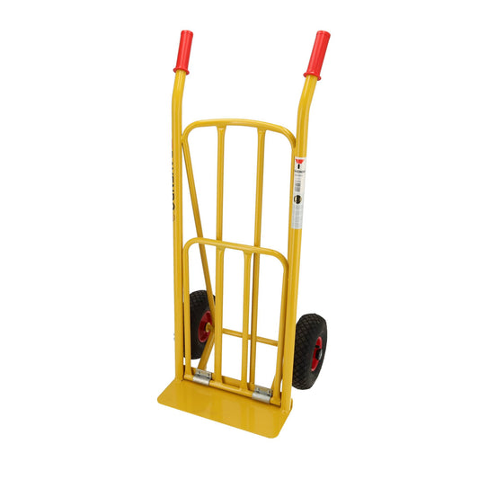 Stalen Steekwagen 250 kg - Uitklapbaar Draagvlak - Luchtbanden