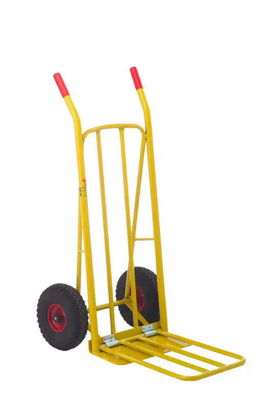 Stalen Steekwagen 250 kg - Uitklapbaar Draagvlak - Luchtbanden