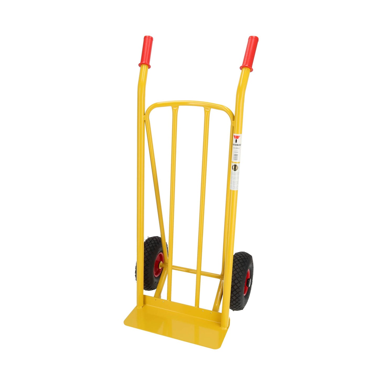 Stalen Steekwagen 250 kg - Draagvlak 420x120 mm - Luchtbanden