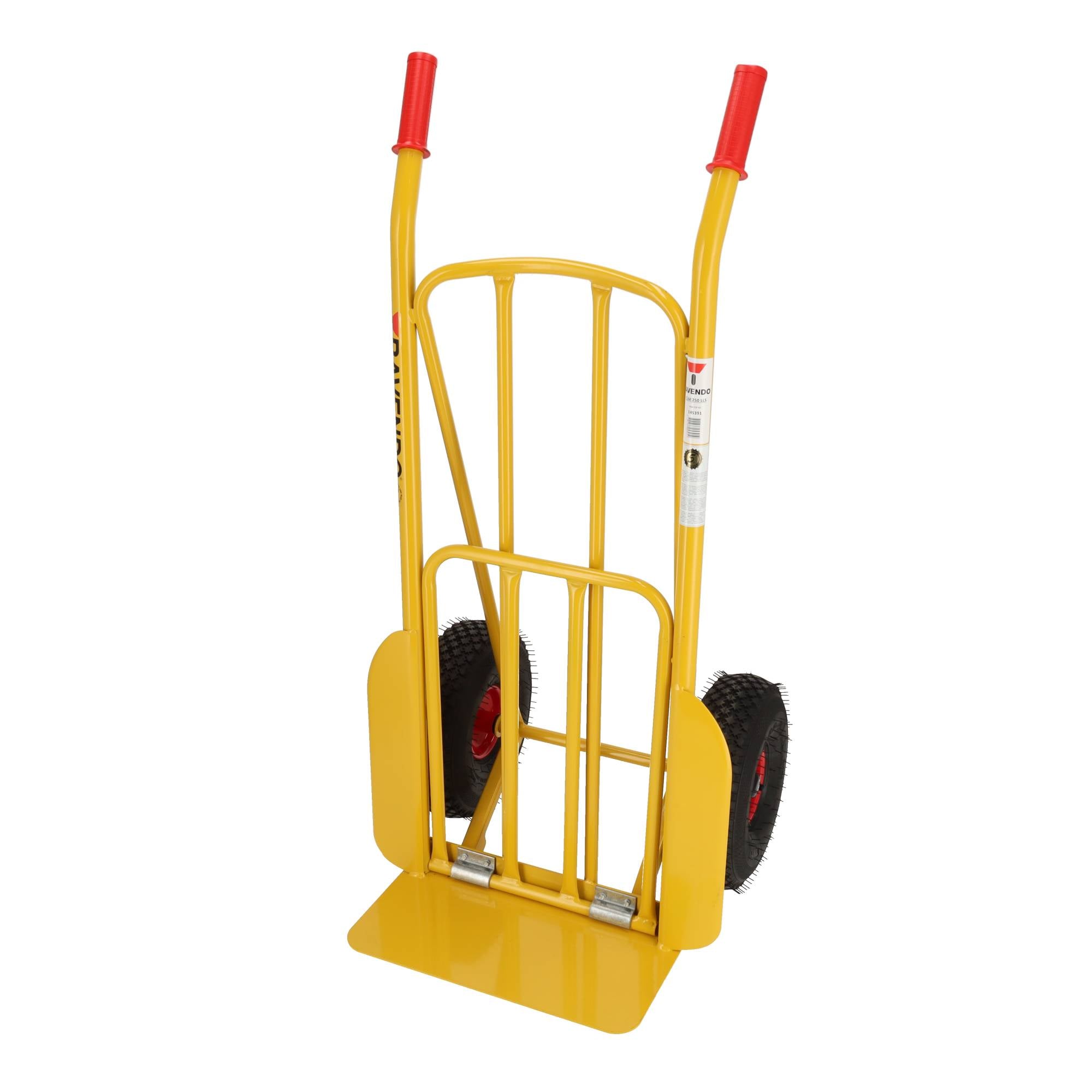 Ravendo stalen steekwagen Easy-Step 250kg - Luchtbanden