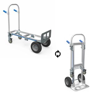 Multifunctionele Steekwagen 200/250 kg - Aluminium Steekkar & Platformwagen - Lekvrije Wielen