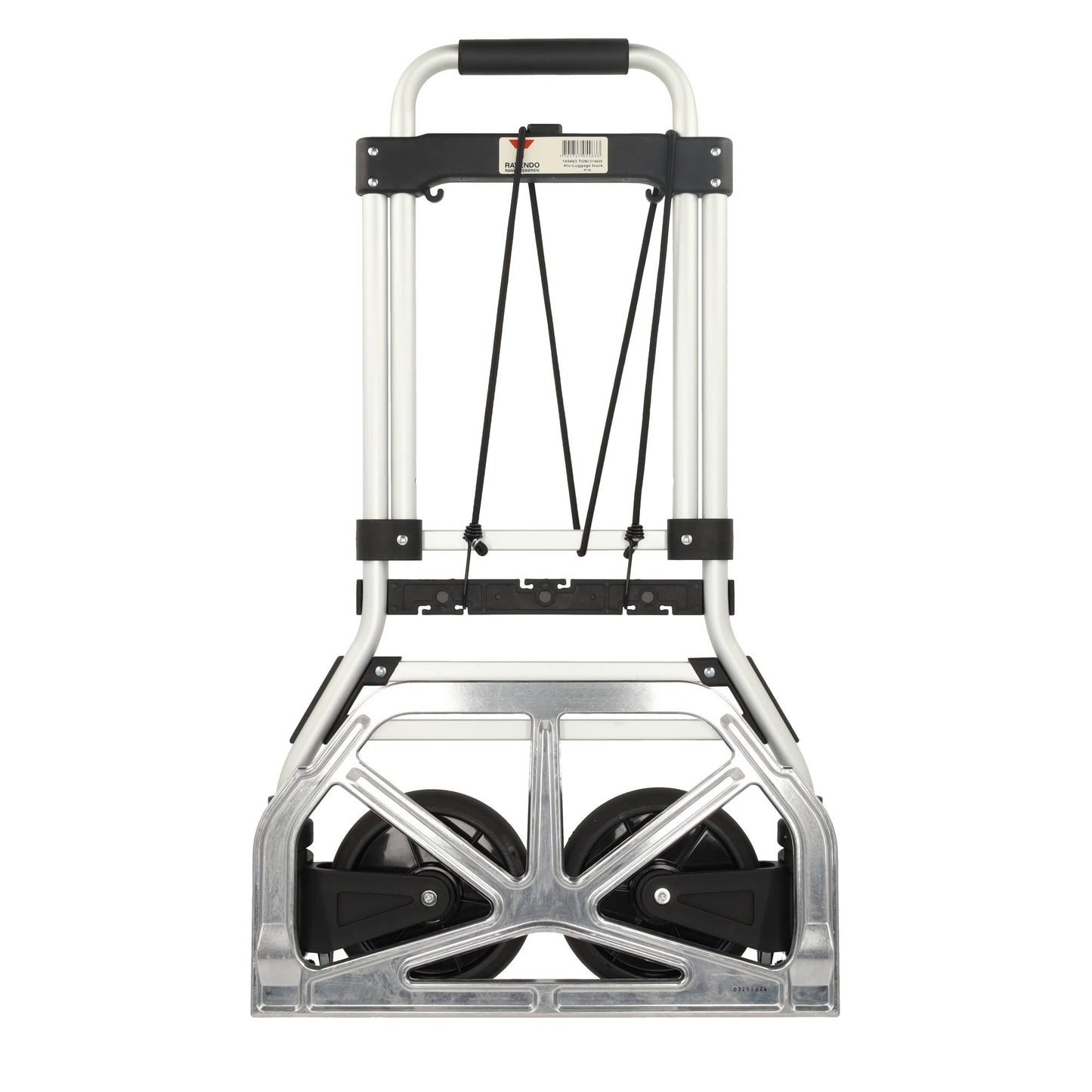 Opvouwbare Aluminium Steekwagen 90 kg - Inklapbaar - Massieve Wielen