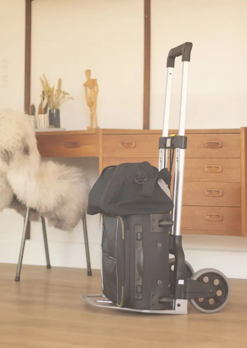 Opvouwbare Aluminium Steekwagen 125 kg - Inklapbaar - Massieve Wielen