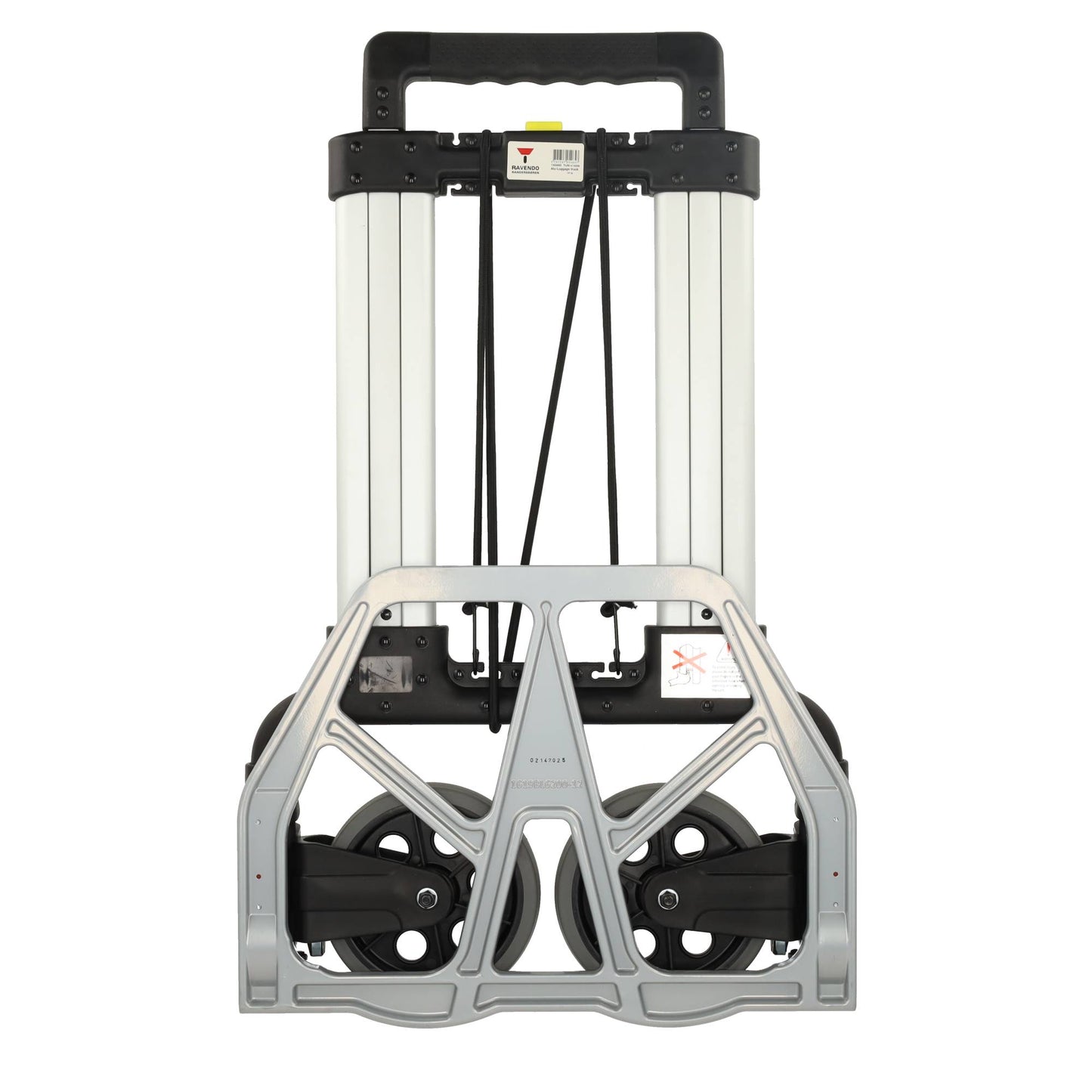 Opvouwbare Aluminium Steekwagen 125 kg - Inklapbaar - Massieve Wielen