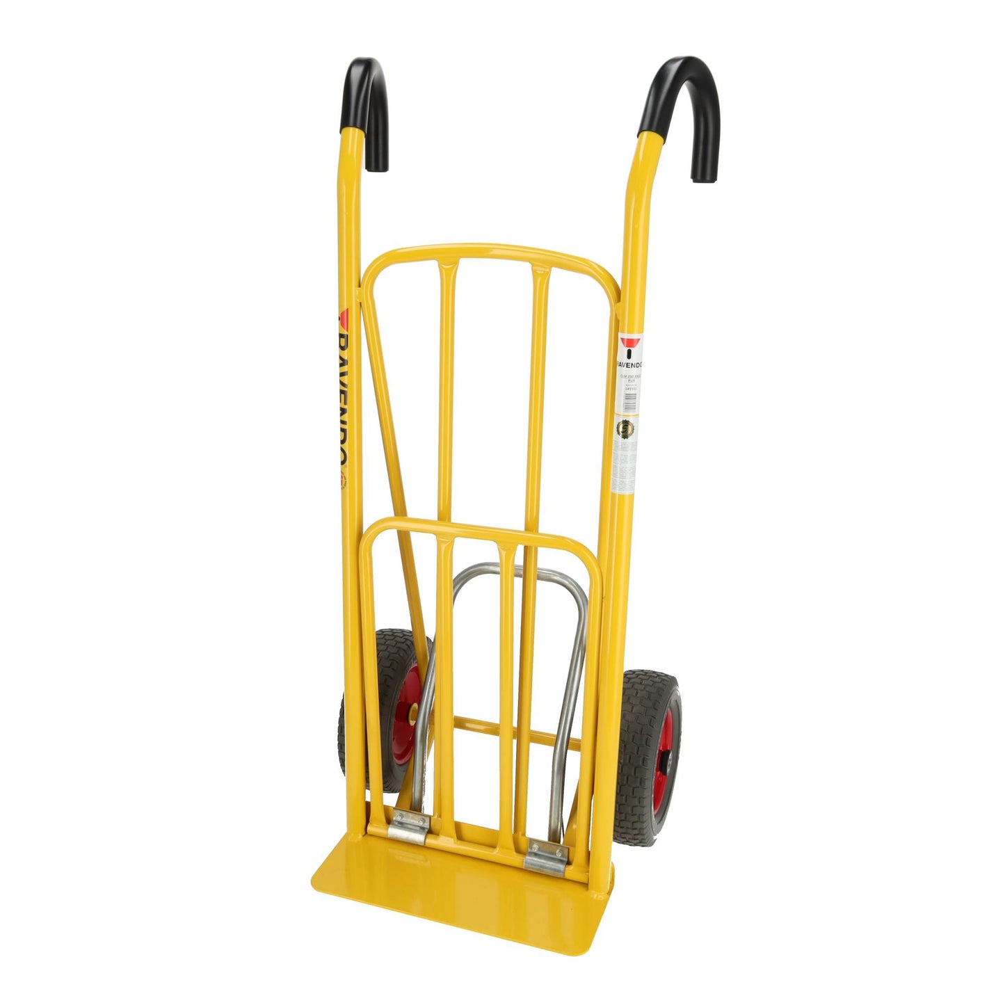 Stalen Steekwagen 250 kg - Easy-Step & Uitklapbaar Draagvlak - Lekvrije Wielen