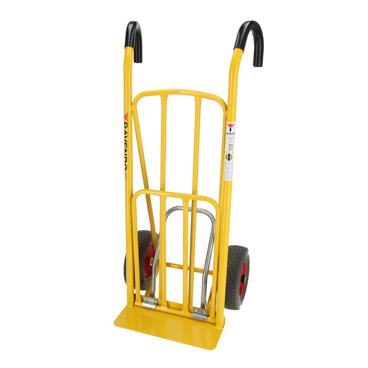 Stalen Steekwagen 250 kg - Easy-Step & Uitklapbaar Draagvlak - Lekvrije Wielen