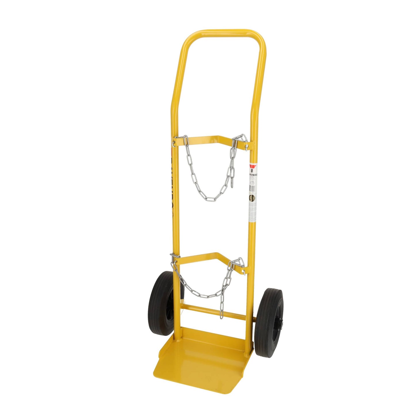 Stalen Steekwagen 125 kg - Voor Fles - Hardrubberen Wielen - Draagvlak 305x250 mm