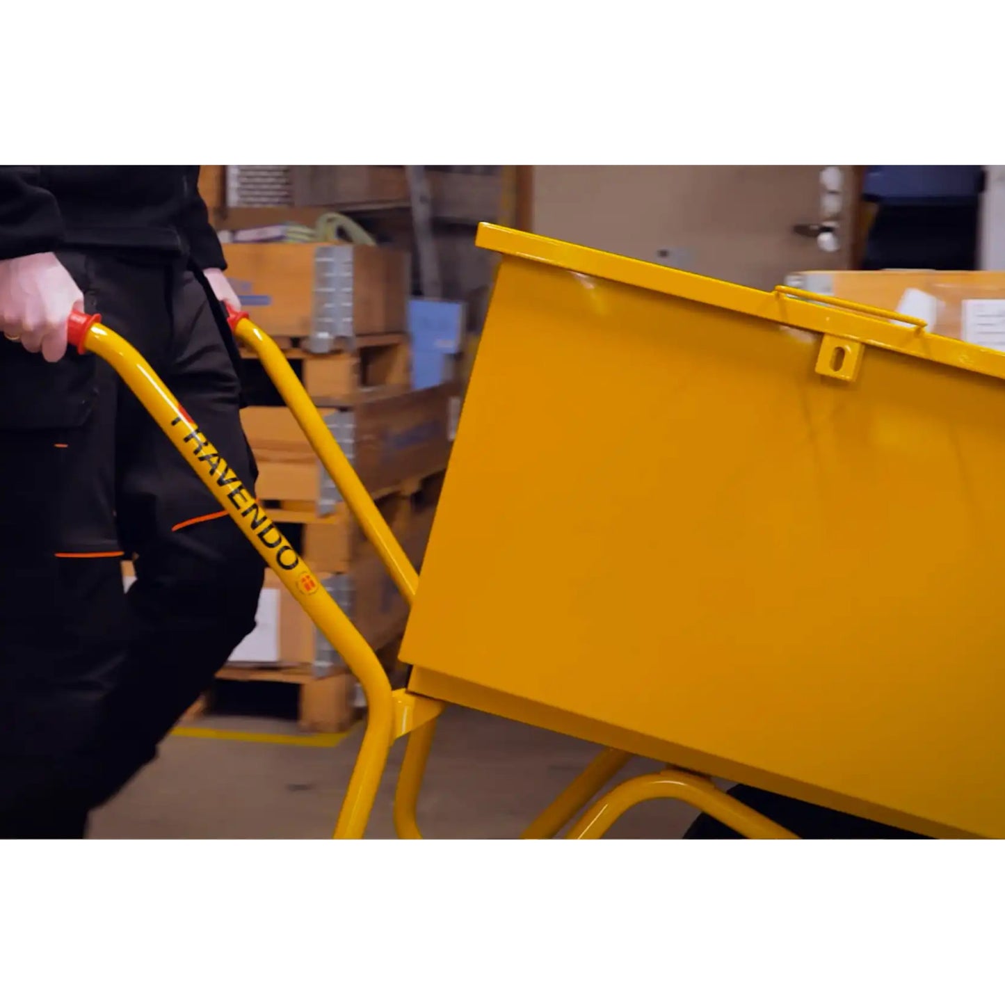 Stalen gereedschapswagen - 250kg draagvermogen - Gereedschapskruiwagen - luchtbanden