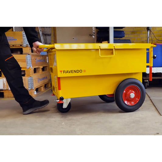 Stalen gereedschapswagen XL - 400kg draagvermogen - luchtbanden