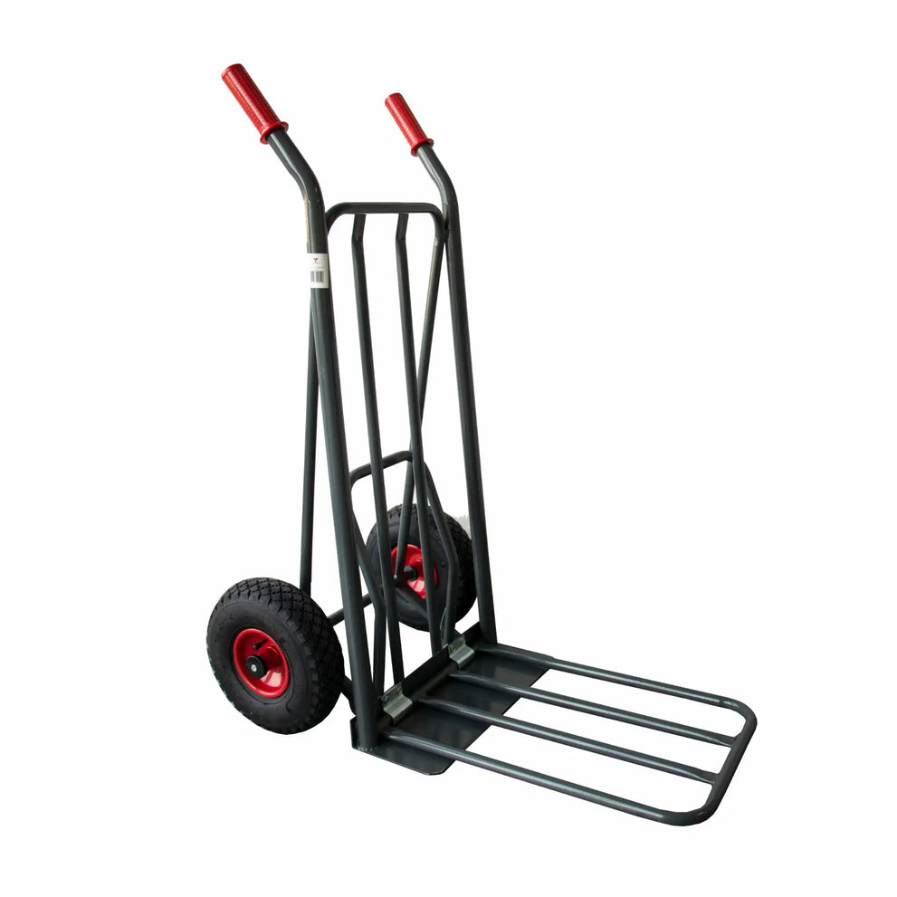 Ravendo stalen steekwagen 250kg Easy-Step - Luchtbanden