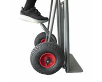 Ravendo stalen steekwagen 250kg Easy-Step - Luchtbanden