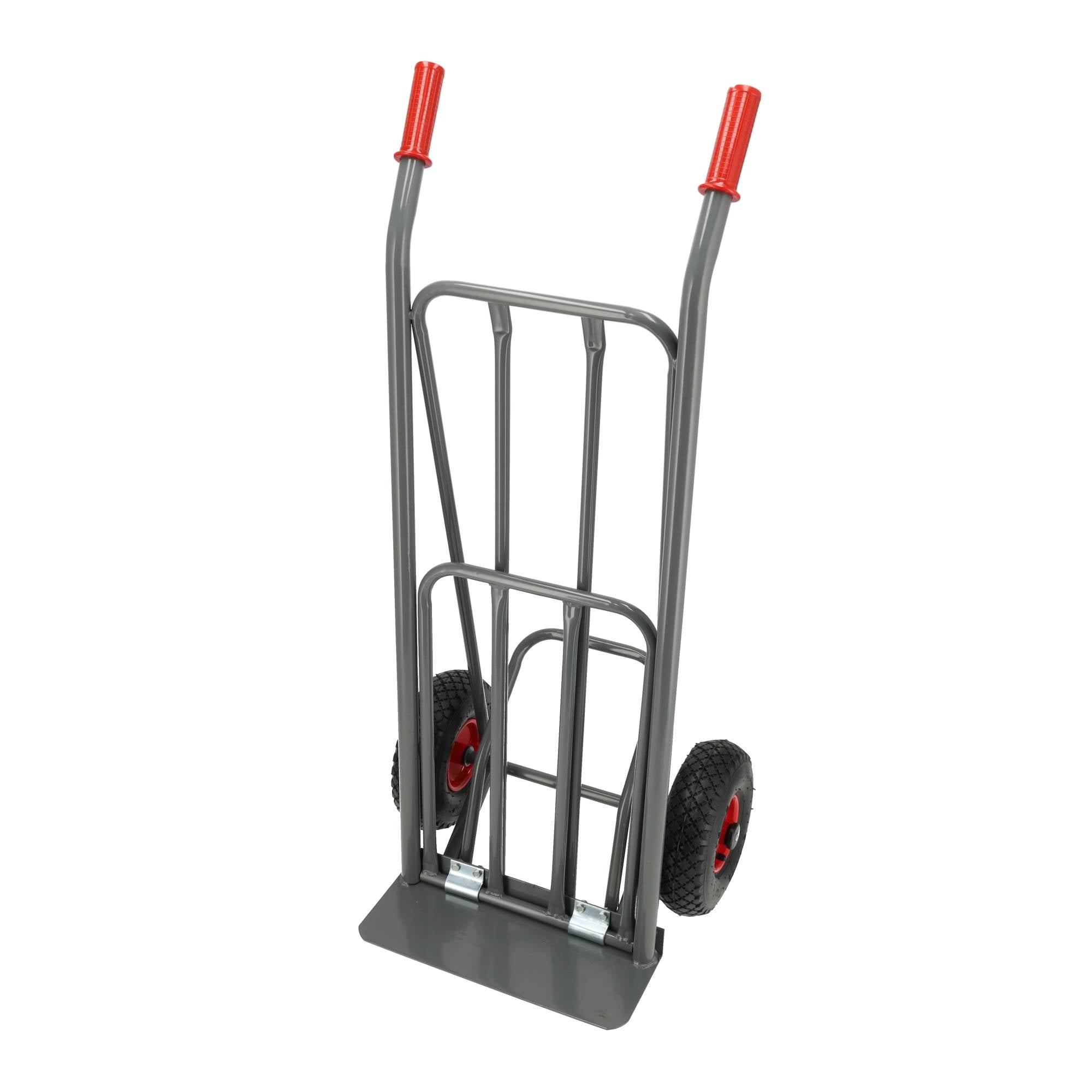 Ravendo stalen steekwagen 250kg Easy-Step - Luchtbanden