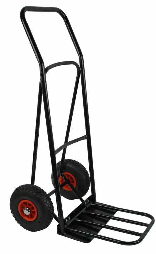 Stalen Steekwagen 150 kg - Uitklapbaar Draagvlak - Luchtbanden